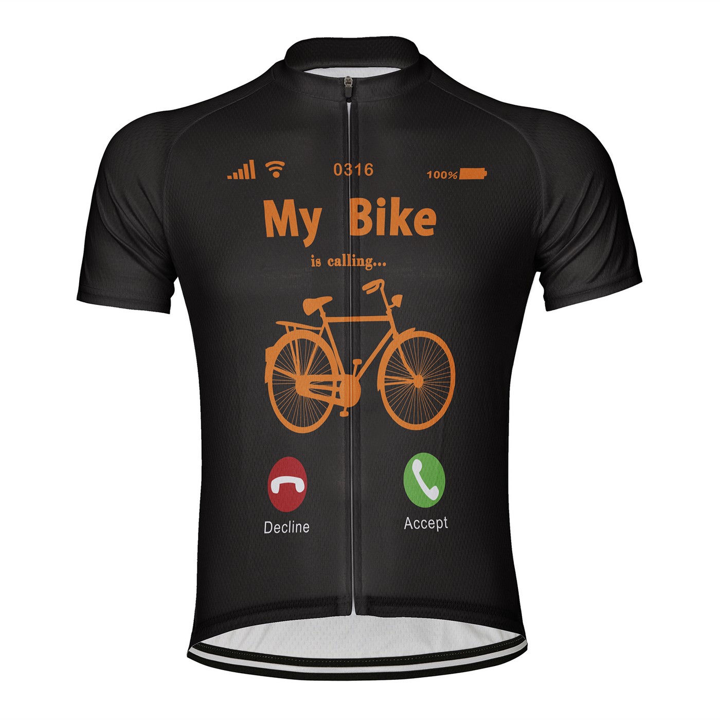 Customized My Bike Is Calling Men's Cycling Jersey Short Sleeve