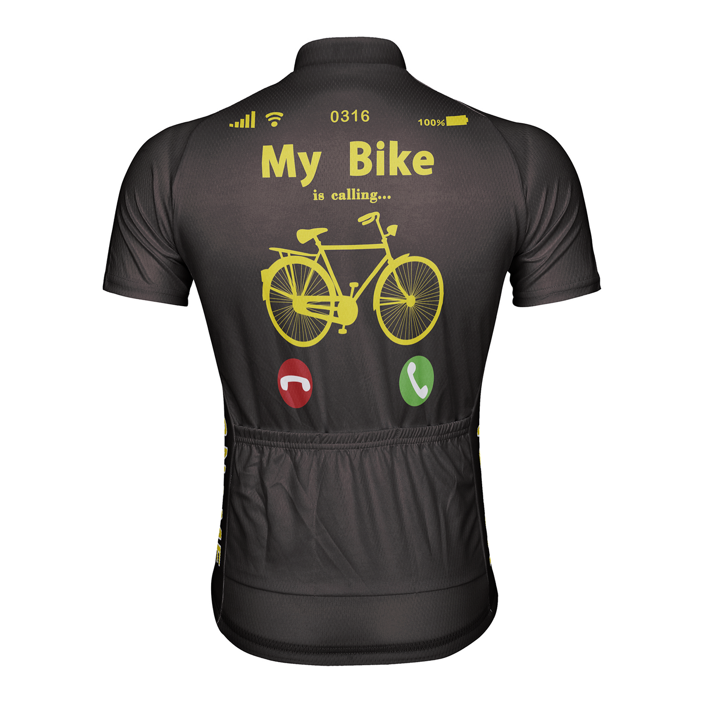 Customized My Bike Is Calling Men's Cycling Jersey Short Sleeve
