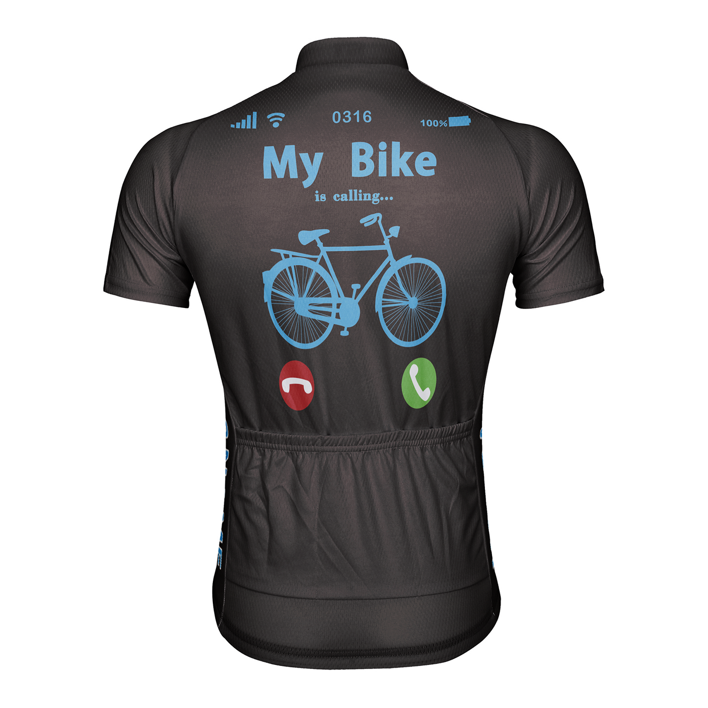 Customized My Bike Is Calling Men's Cycling Jersey Short Sleeve