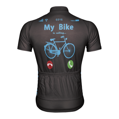 Customized My Bike Is Calling Men's Cycling Jersey Short Sleeve
