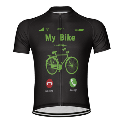 Customized My Bike Is Calling Men's Cycling Jersey Short Sleeve