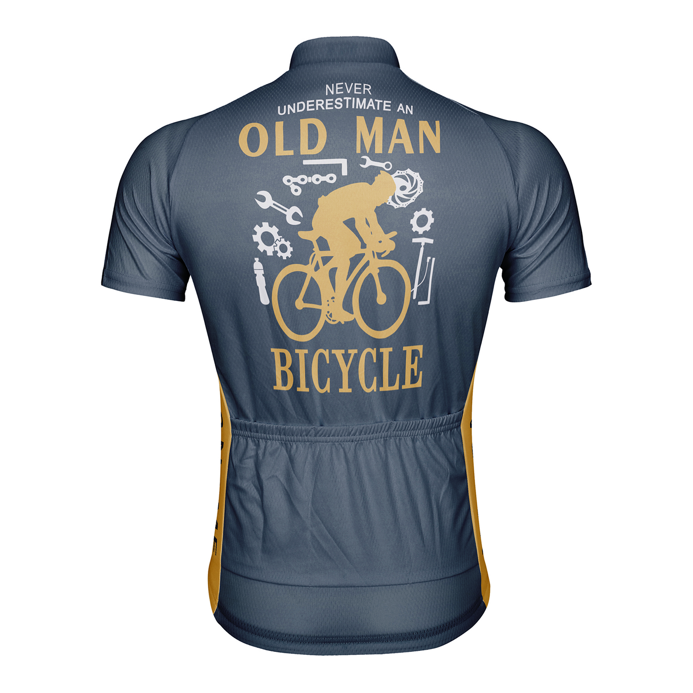Customized Never Understimate An Old Man Men's Cycling Jersey Short Sleeve