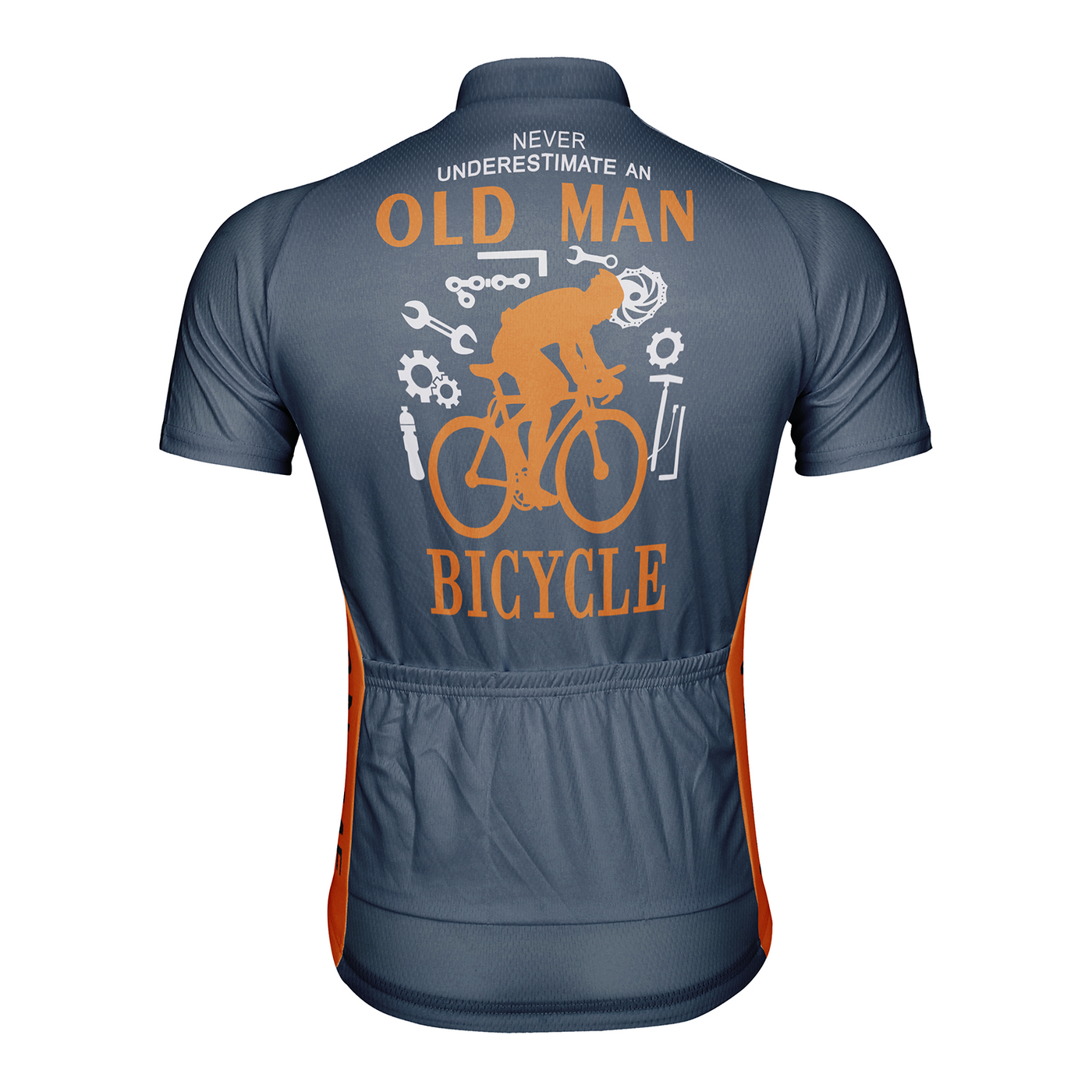 Customized Never Understimate An Old Man Men's Cycling Jersey Short Sleeve