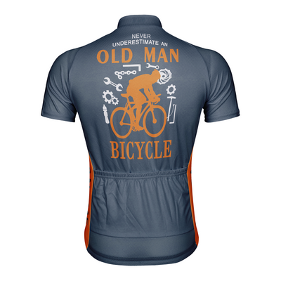 Customized Never Understimate An Old Man Men's Cycling Jersey Short Sleeve