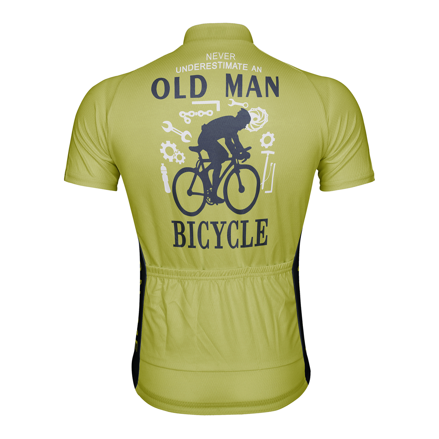 Customized Never Understimate An Old Man Men's Cycling Jersey Short Sleeve