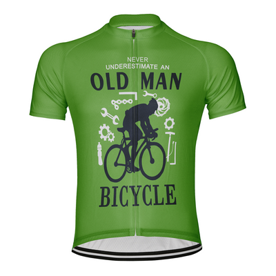 Customized Never Understimate An Old Man Men's Cycling Jersey Short Sleeve