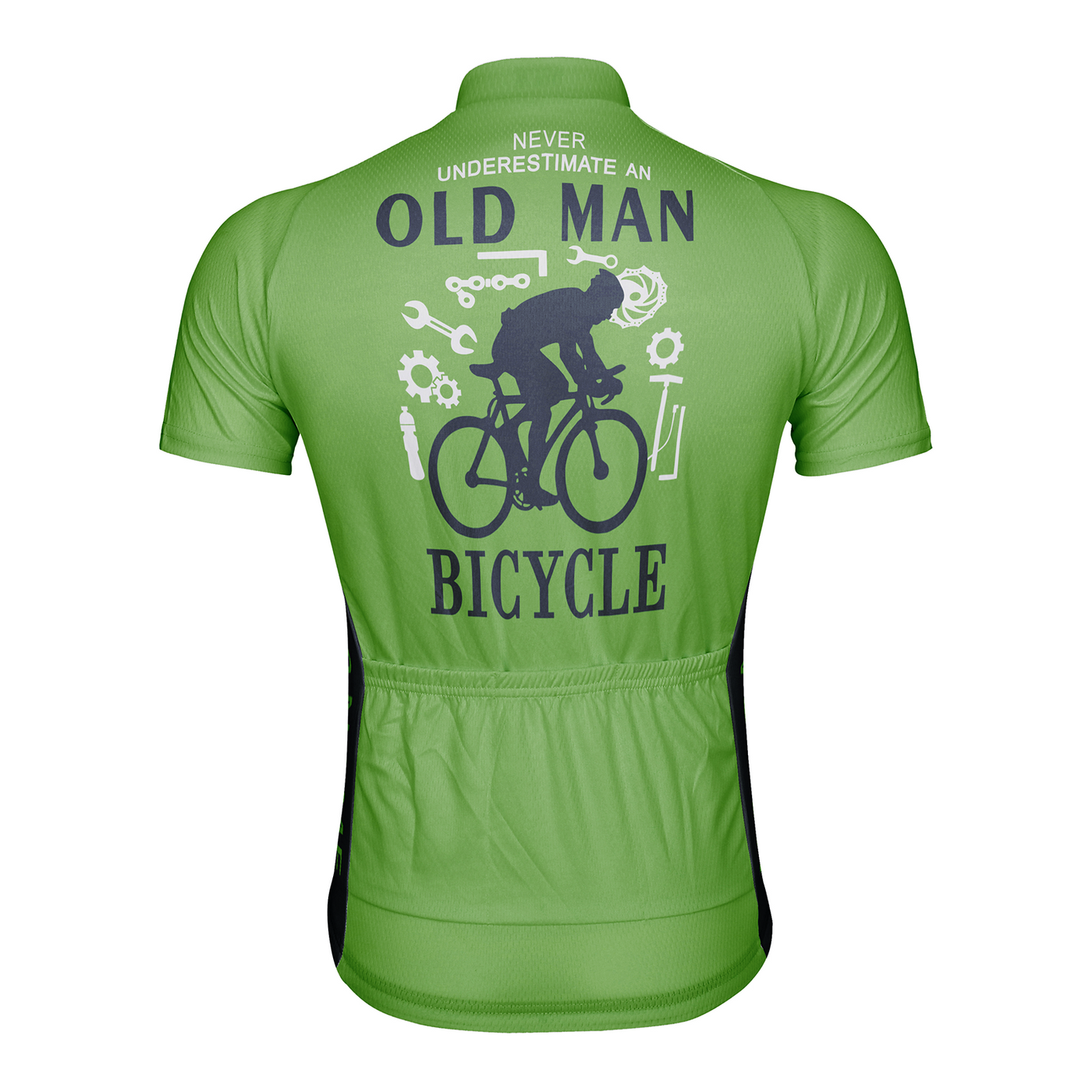Customized Never Understimate An Old Man Men's Cycling Jersey Short Sleeve