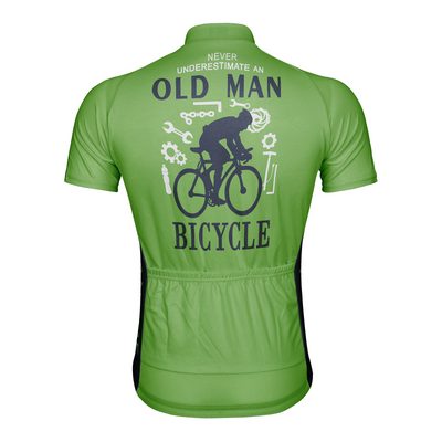 Customized Never Understimate An Old Man Men's Cycling Jersey Short Sleeve