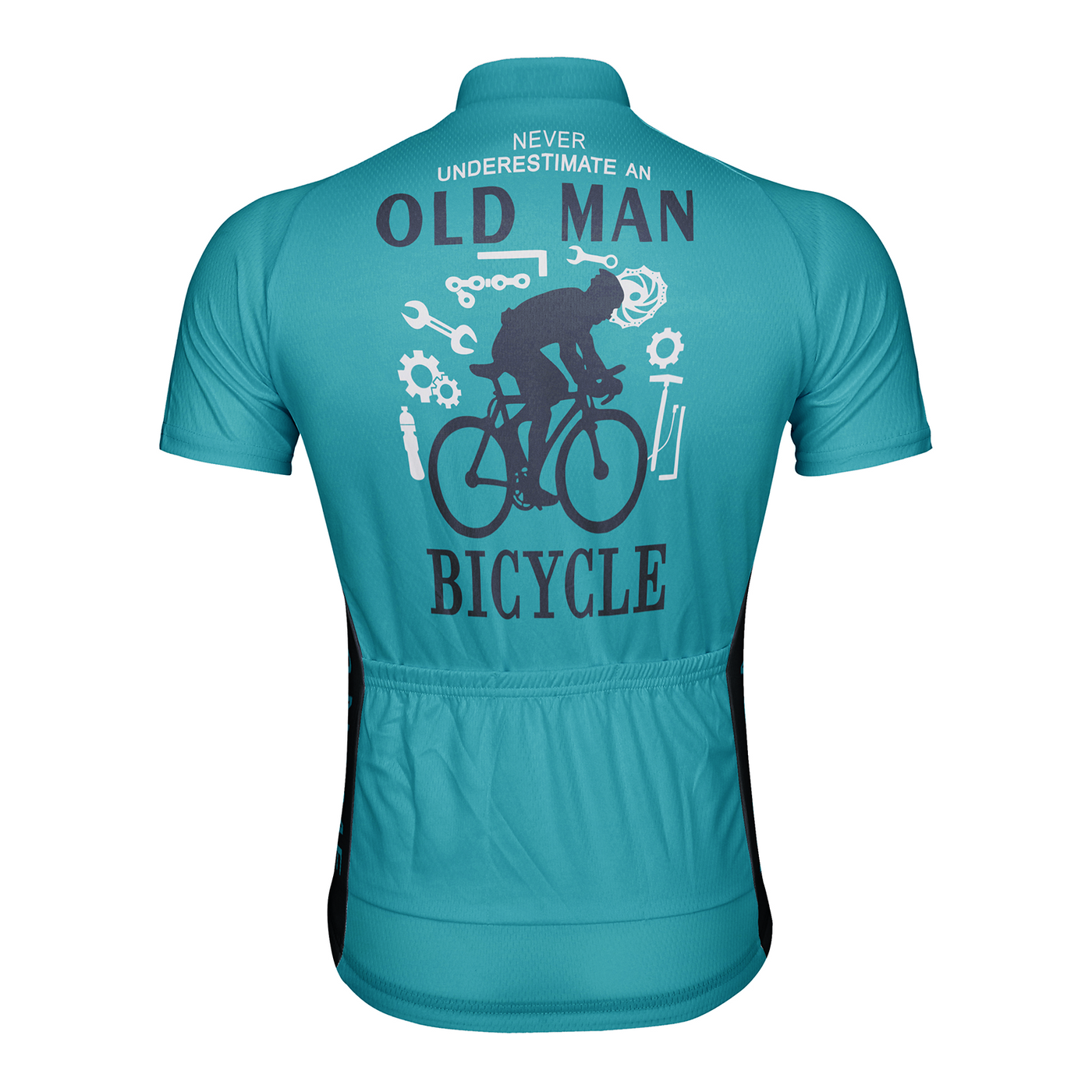 Customized Never Understimate An Old Man Men's Cycling Jersey Short Sleeve