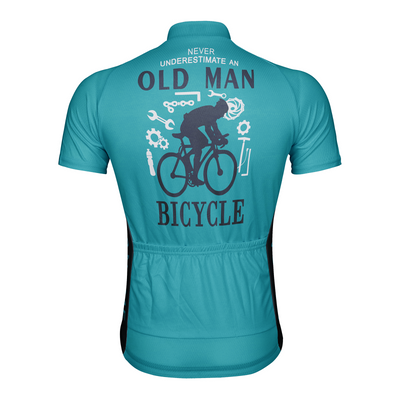 Customized Never Understimate An Old Man Men's Cycling Jersey Short Sleeve