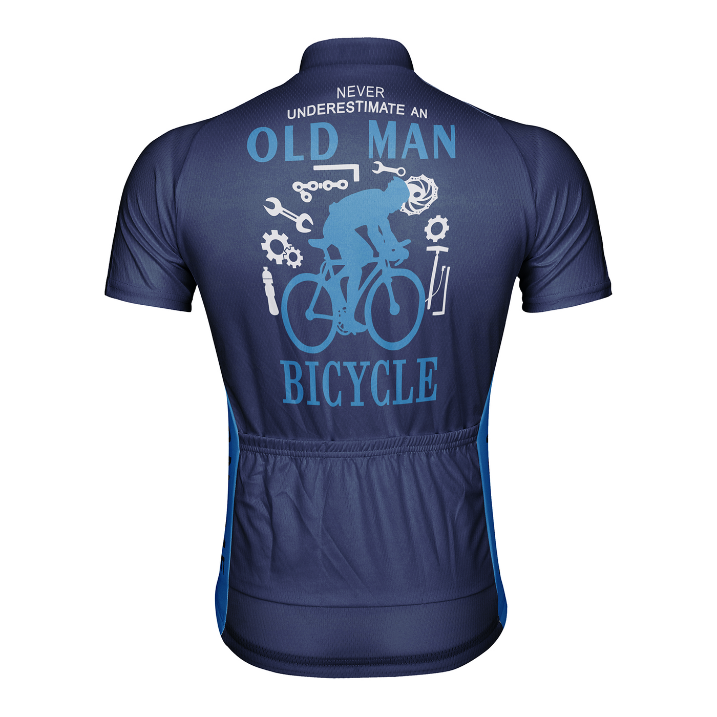 Customized Never Understimate An Old Man Men's Cycling Jersey Short Sleeve