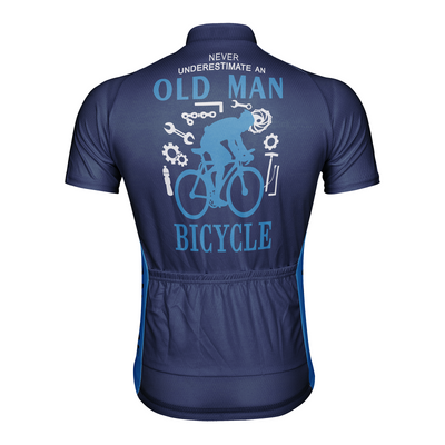 Customized Never Understimate An Old Man Men's Cycling Jersey Short Sleeve