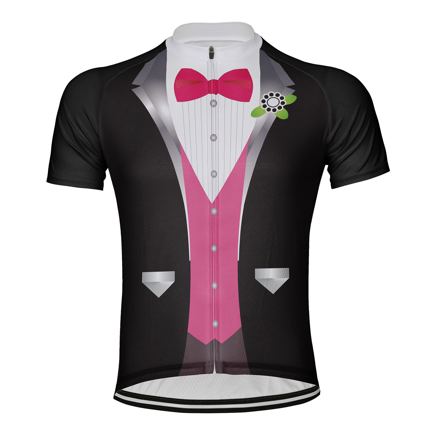 Customized Gentleman Men's Cycling Jersey Short Sleeve