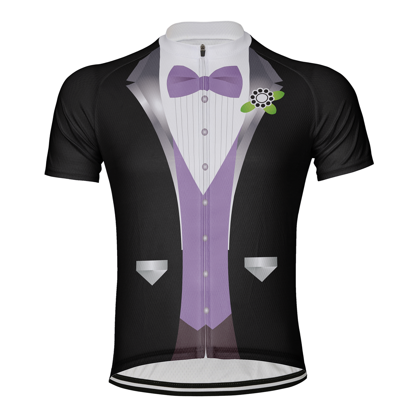 Customized Gentleman Men's Cycling Jersey Short Sleeve