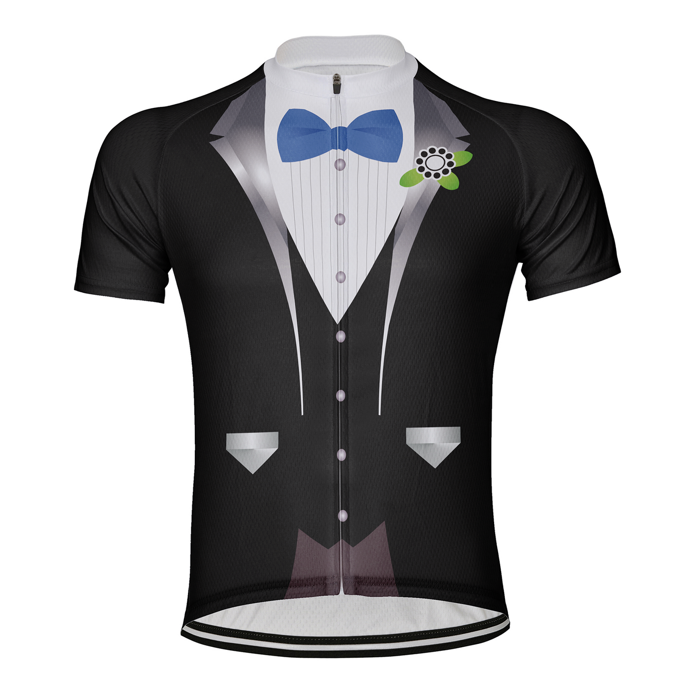 Customized Gentleman Men's Cycling Jersey Short Sleeve