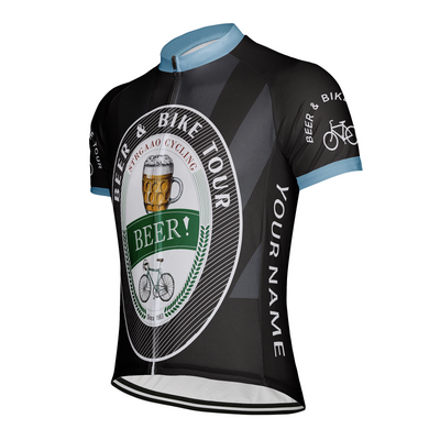 Customized Beer Bike Tour Men's Cycling Jersey Short Sleeve