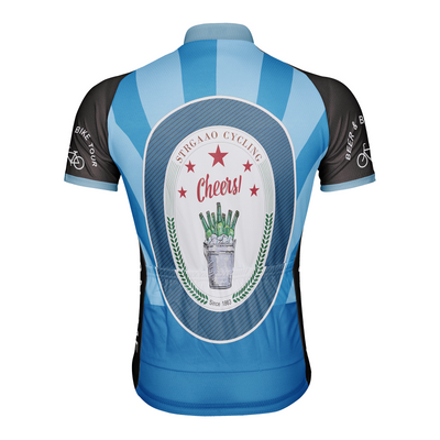 Customized Beer Bike Tour Men's Cycling Jersey Short Sleeve