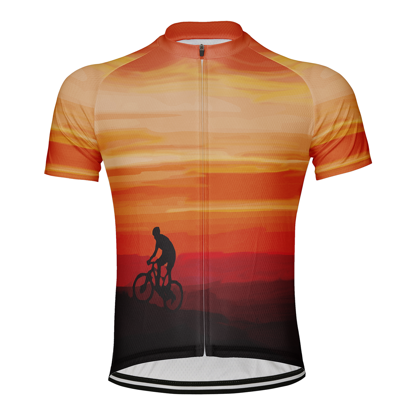 Customized Peak Sunset Men's Cycling Jersey Short Sleeve