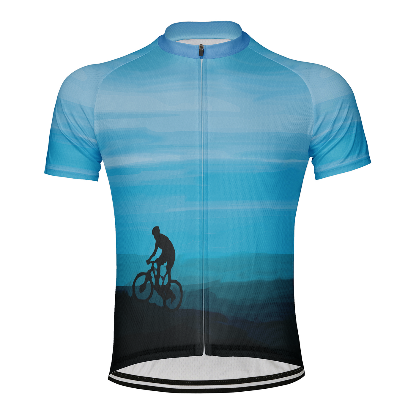 Customized Peak Sunset Men's Cycling Jersey Short Sleeve