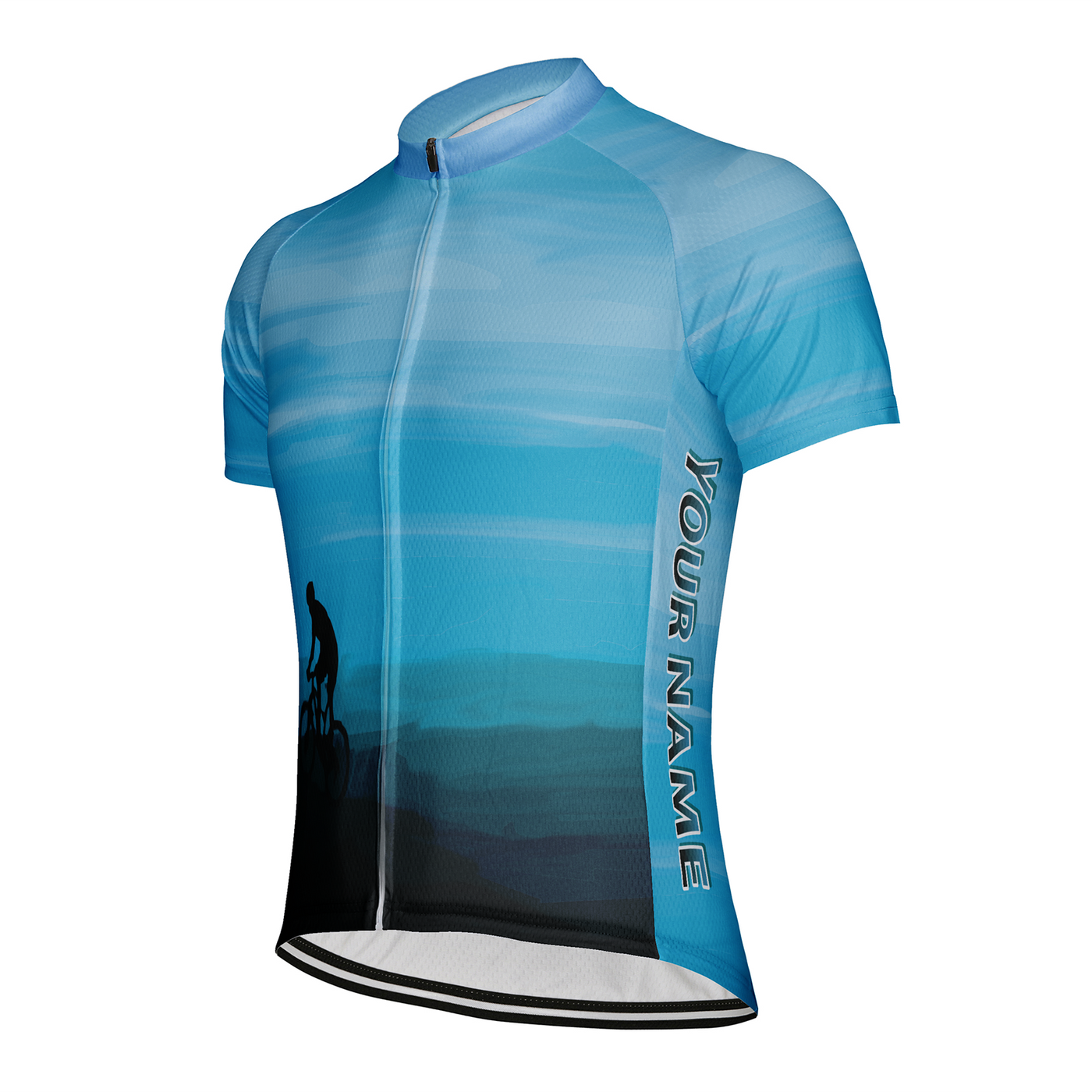 Customized Peak Sunset Men's Cycling Jersey Short Sleeve