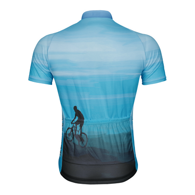 Customized Peak Sunset Men's Cycling Jersey Short Sleeve