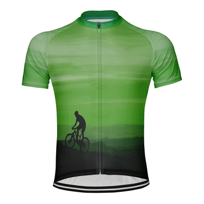 Customized Peak Sunset Men's Cycling Jersey Short Sleeve