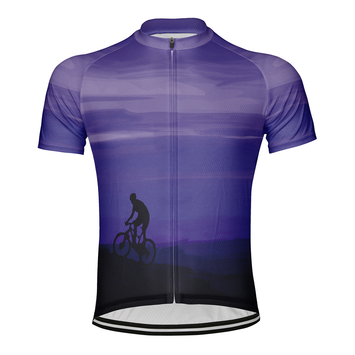 Customized Peak Sunset Men's Cycling Jersey Short Sleeve