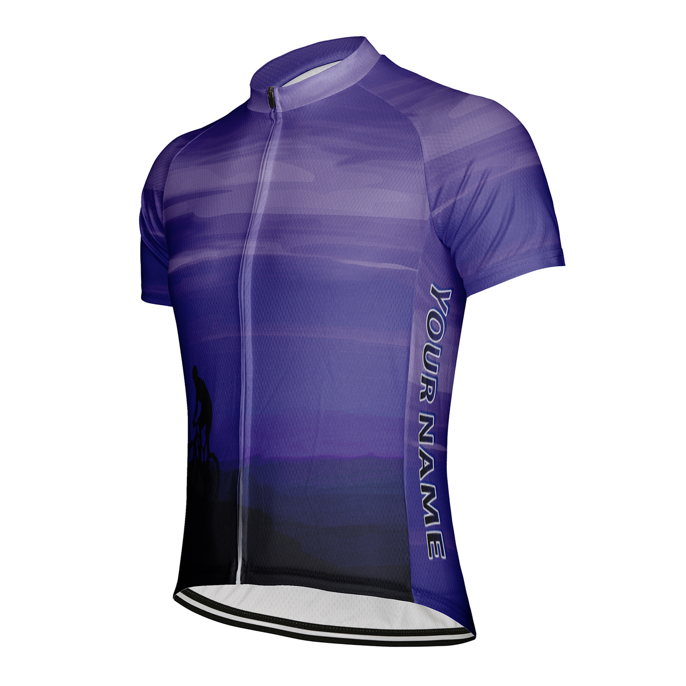 Customized Peak Sunset Men's Cycling Jersey Short Sleeve