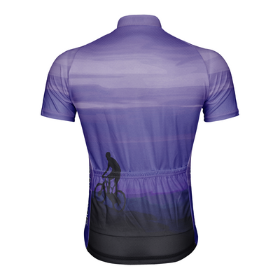 Customized Peak Sunset Men's Cycling Jersey Short Sleeve