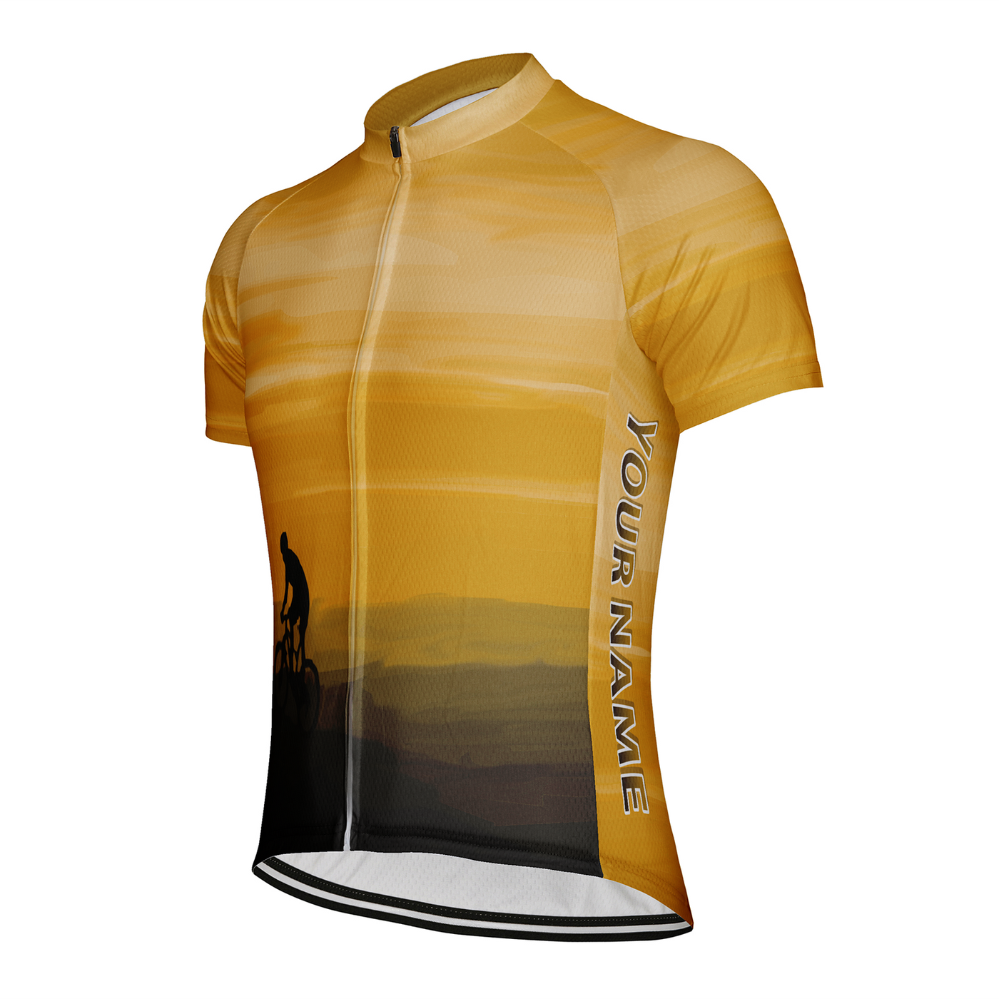 Customized Peak Sunset Men's Cycling Jersey Short Sleeve