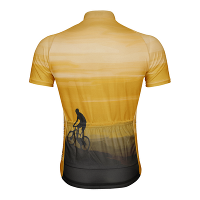Customized Peak Sunset Men's Cycling Jersey Short Sleeve