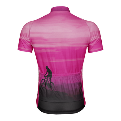 Customized Peak Sunset Men's Cycling Jersey Short Sleeve