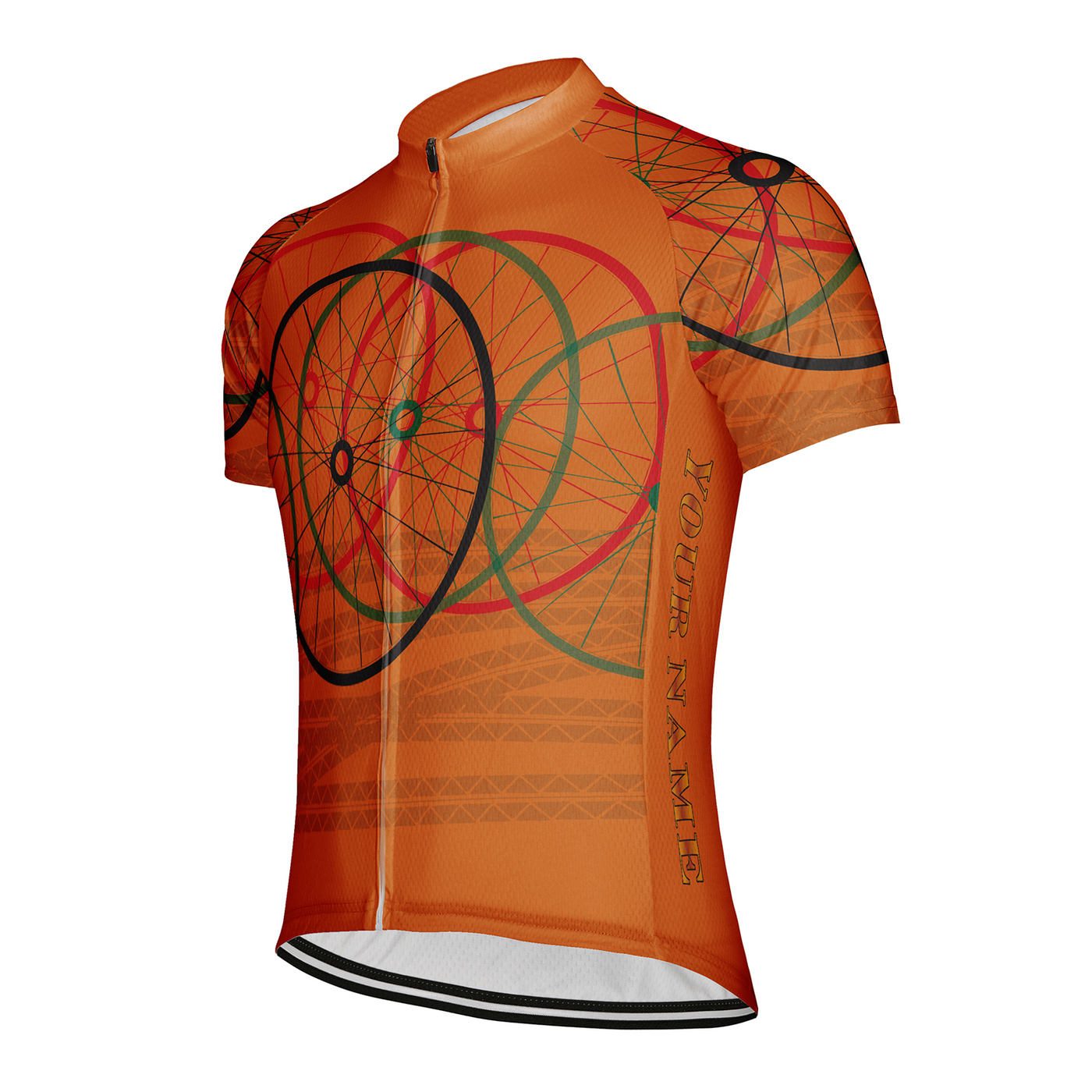 Customized Bicycle Tyre Men's Cycling Jersey Short Sleeve