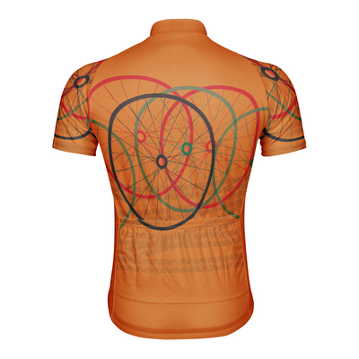 Customized Bicycle Tyre Men's Cycling Jersey Short Sleeve