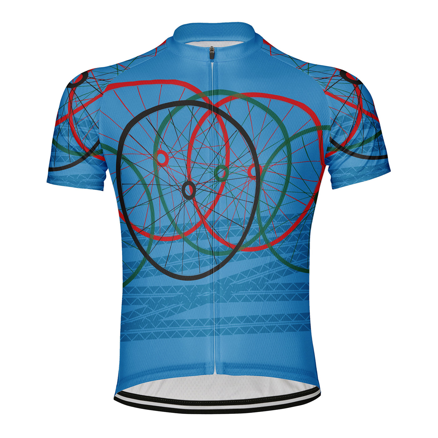 Customized Bicycle Tyre Men's Cycling Jersey Short Sleeve