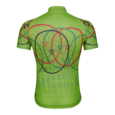 Customized Bicycle Tyre Men's Cycling Jersey Short Sleeve
