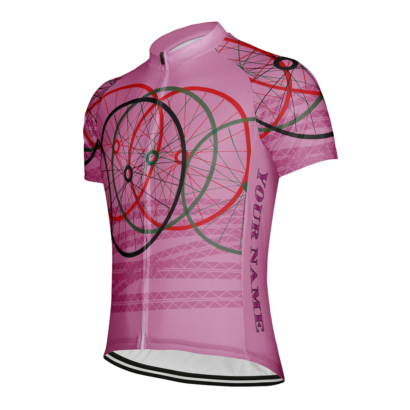Customized Bicycle Tyre Men's Cycling Jersey Short Sleeve