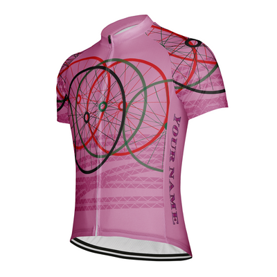 Customized Bicycle Tyre Men's Cycling Jersey Short Sleeve