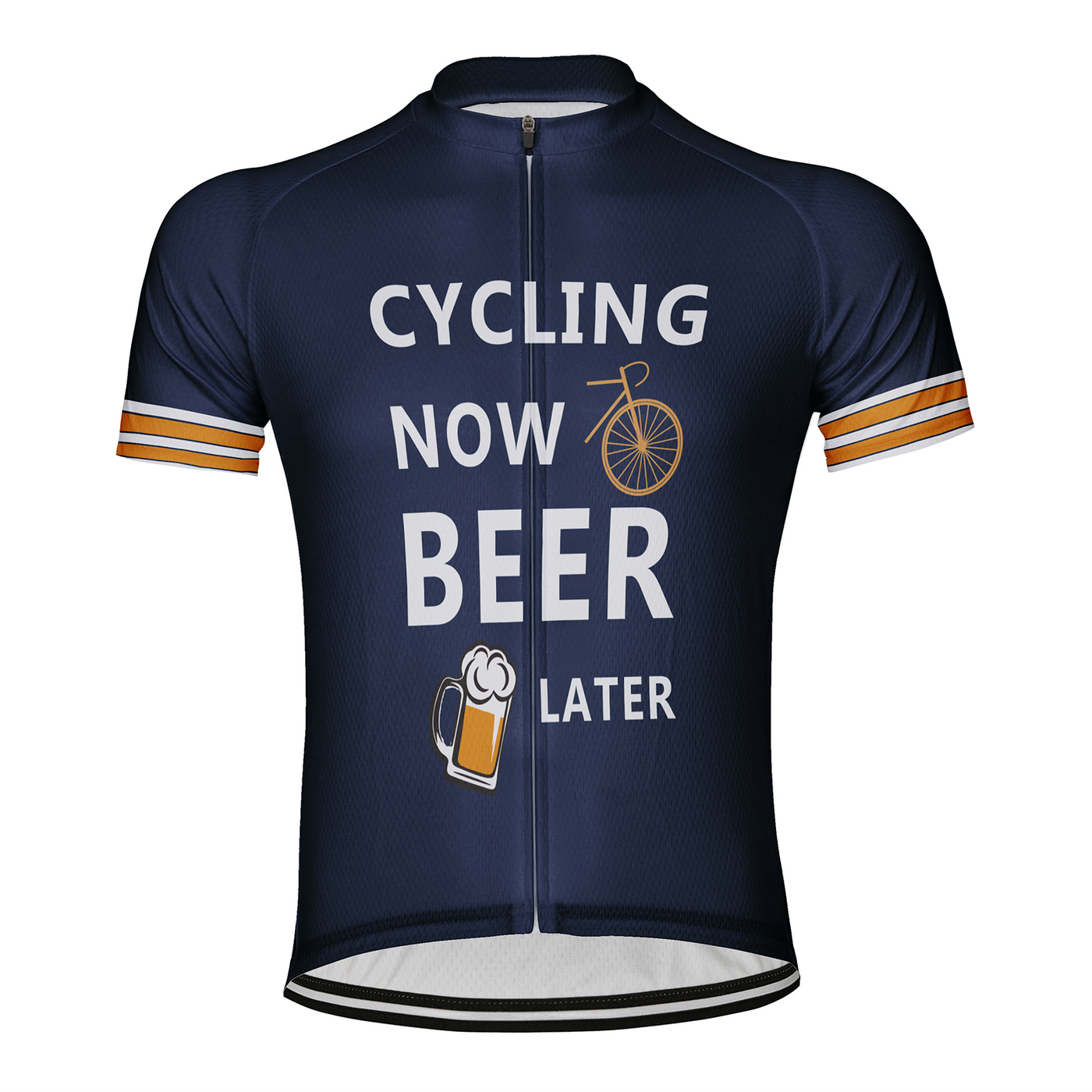 Customized Cycling Now Beer Later Men's Cycling Jersey Short Sleeve