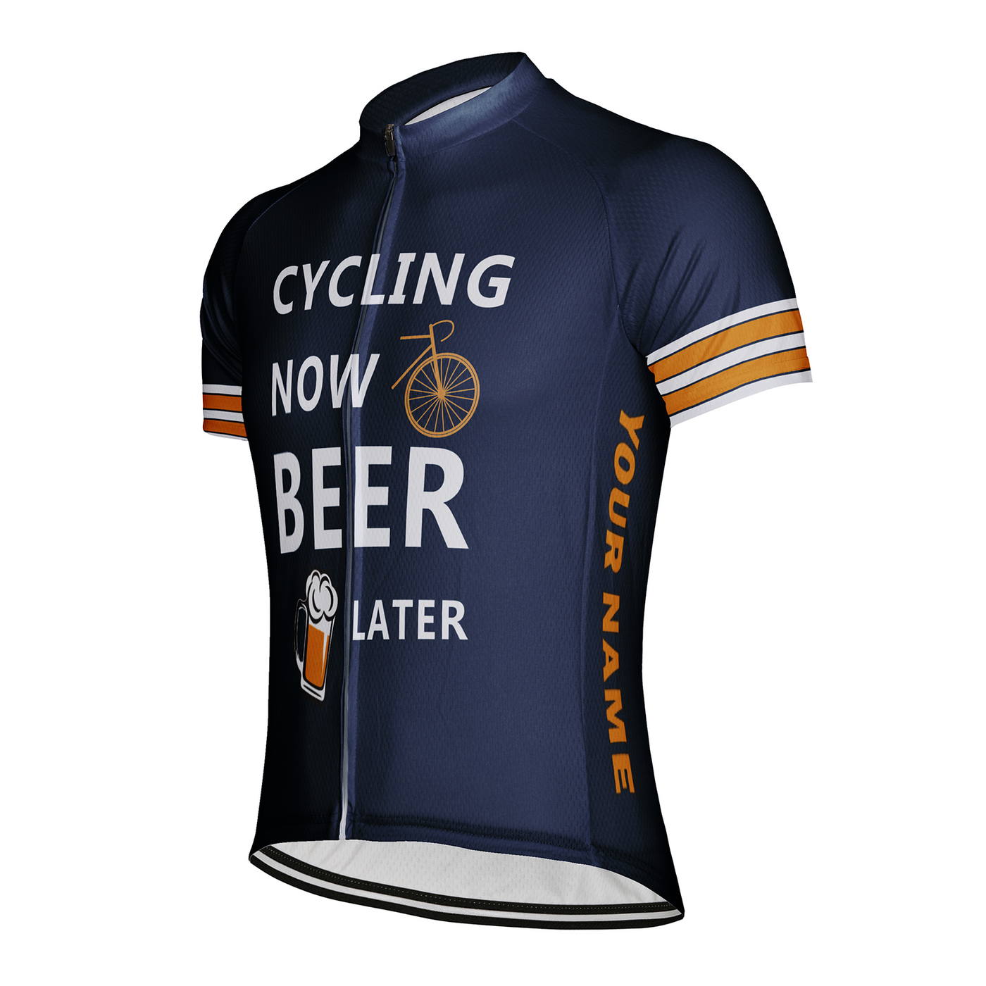 Customized Cycling Now Beer Later Men's Cycling Jersey Short Sleeve
