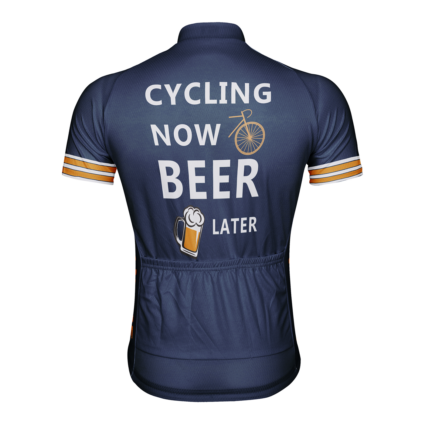 Customized Cycling Now Beer Later Men's Cycling Jersey Short Sleeve