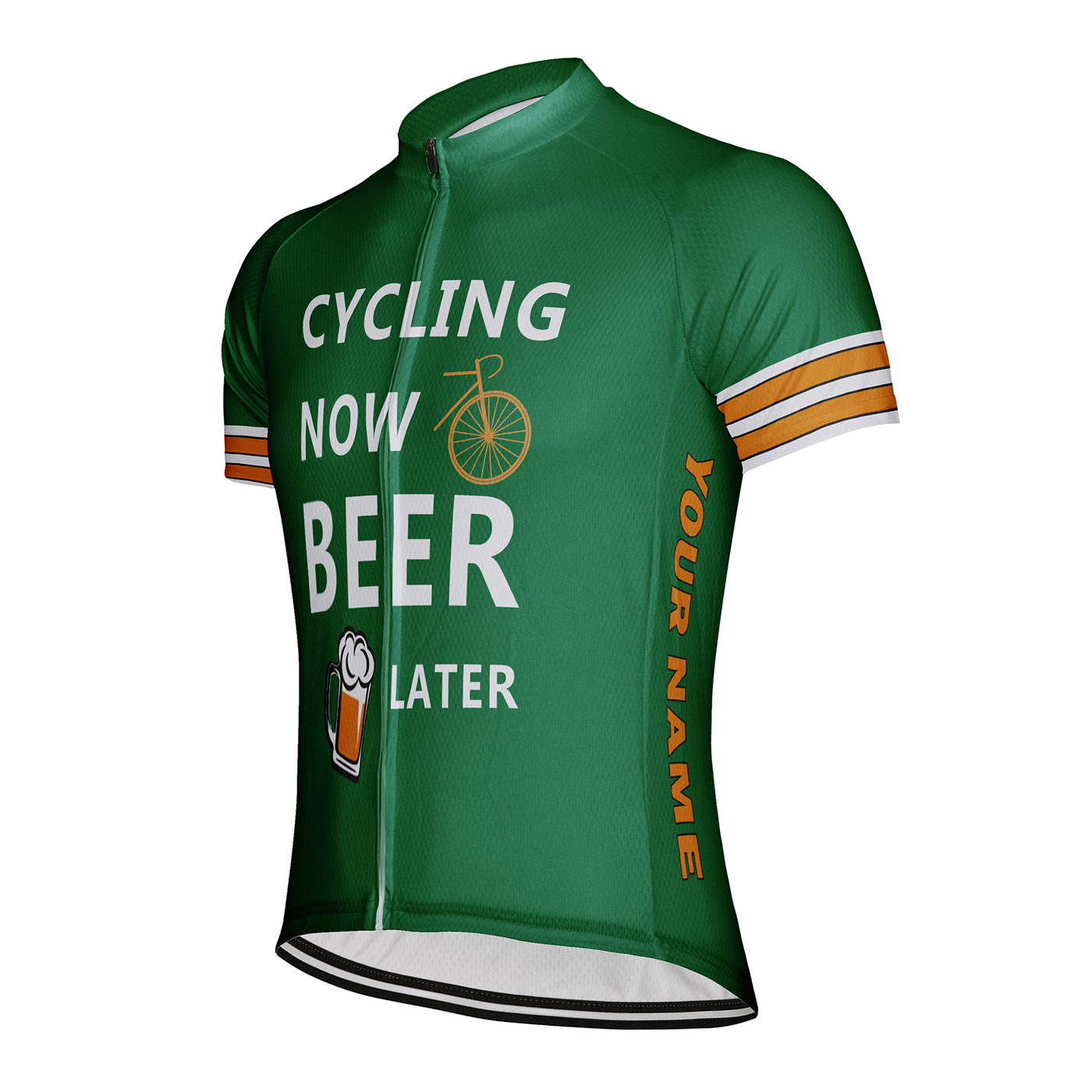 Customized Cycling Now Beer Later Men's Cycling Jersey Short Sleeve
