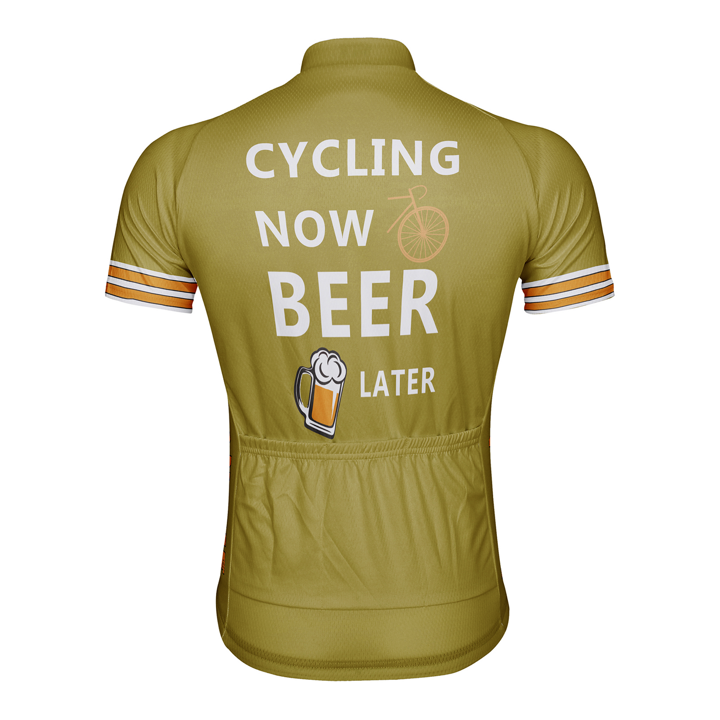 Customized Cycling Now Beer Later Men's Cycling Jersey Short Sleeve