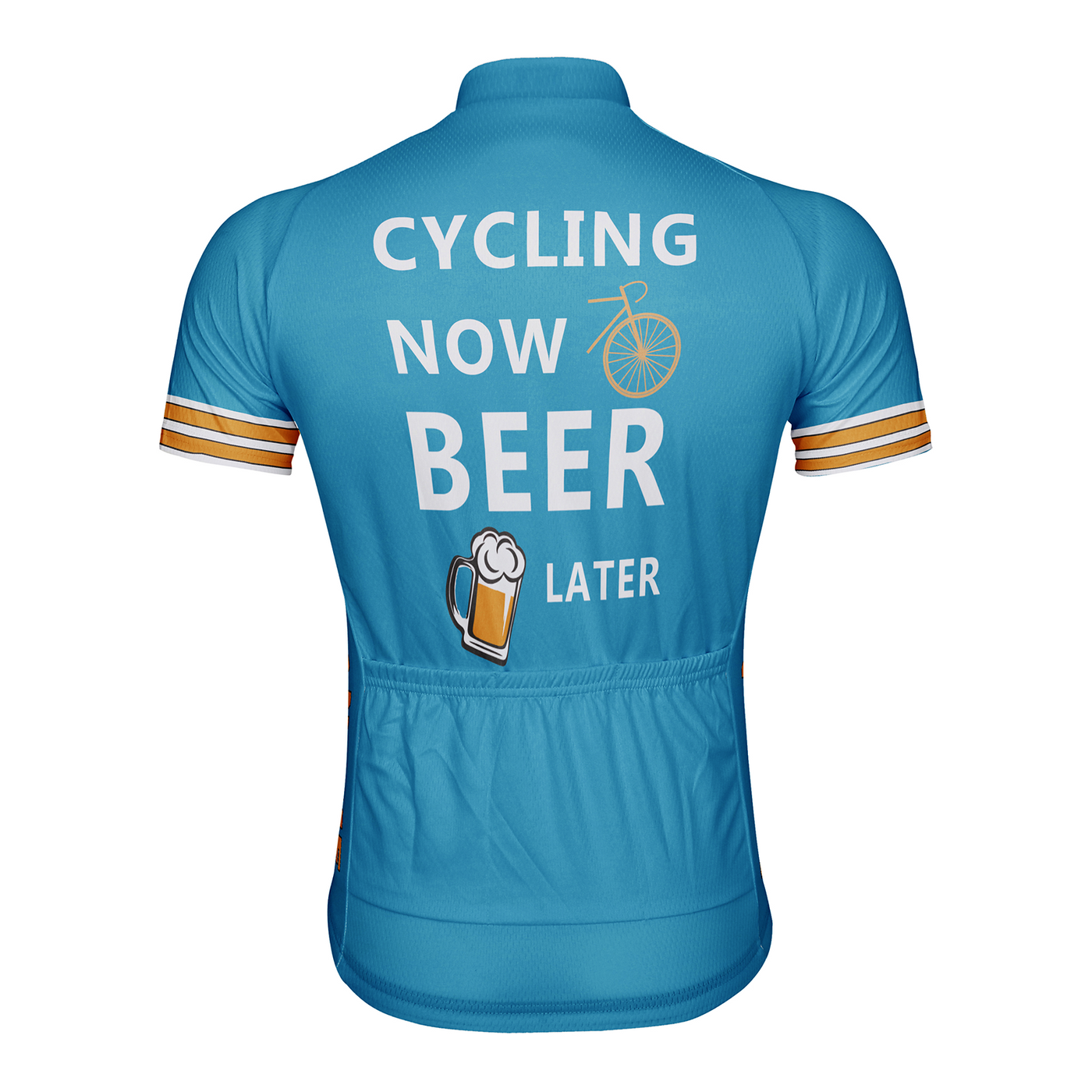 Customized Cycling Now Beer Later Men's Cycling Jersey Short Sleeve