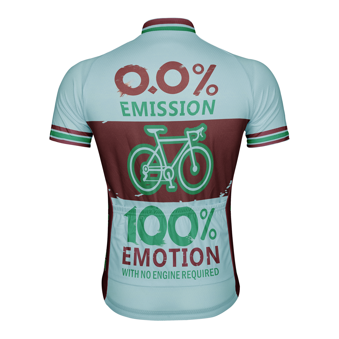 Customized 0.01% Emission 100% Emotion Men's Cycling Jersey Short Sleeve