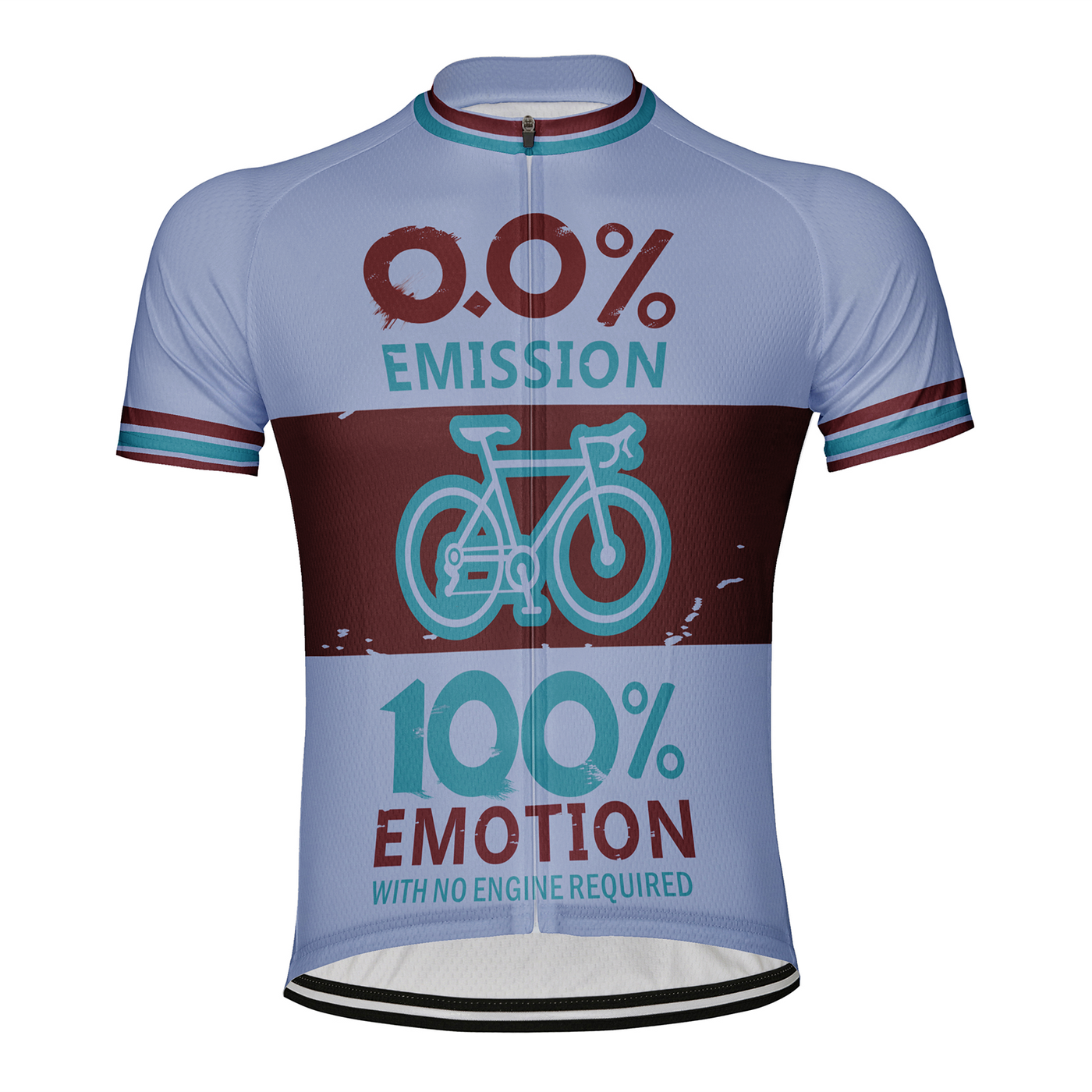 Customized 0.01% Emission 100% Emotion Men's Cycling Jersey Short Sleeve