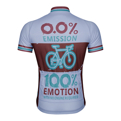 Customized 0.01% Emission 100% Emotion Men's Cycling Jersey Short Sleeve