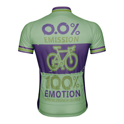 Customized 0.01% Emission 100% Emotion Men's Cycling Jersey Short Sleeve