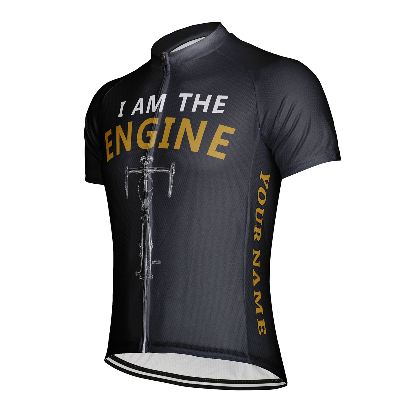 Customized I Am The Engine Men's Cycling Jersey Short Sleeve
