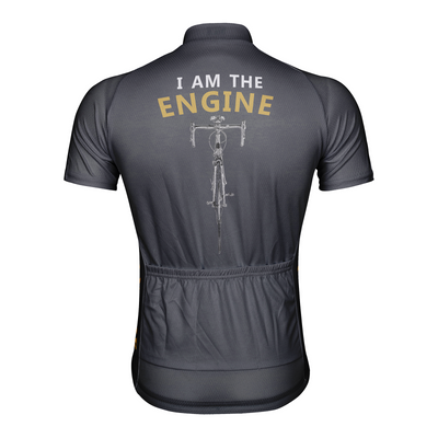 Customized I Am The Engine Men's Cycling Jersey Short Sleeve